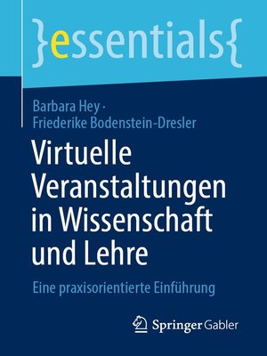 cover image of Virtuelle Veranstaltungen in Wissenschaft und Lehre